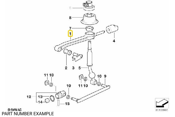 Genuine BMW Shifter Arm / Carrier for E46 – 25111434109