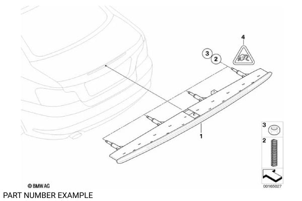 Genuine BMW Third Brake Light for E82 E88 - 63257164978