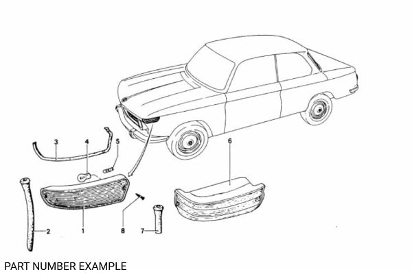 BMW 1502–2002 US-Spec Amber Front Turn Signal Set - 63131353862 / 63131353861