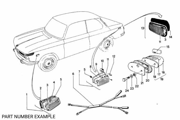 BMW US-Spec License Plate Lamp Set - 63268777102