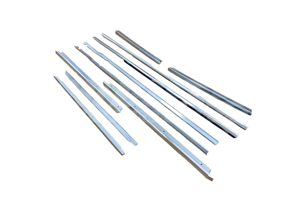BMW 1502–2002 Complete Window Finisher B-Pillar Chrome Trim Set (12-Piece)