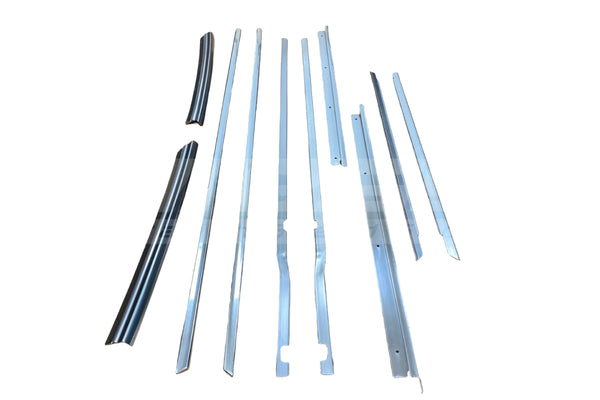BMW 1502–2002 Complete Window Finisher B-Pillar Chrome Trim Set (12-Piece)