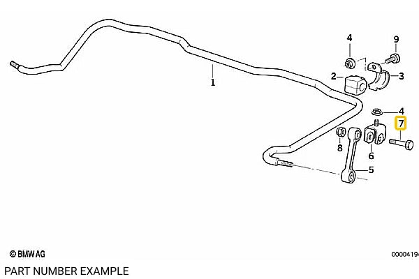 Genuine BMW Hex Bolt – 07119903076
