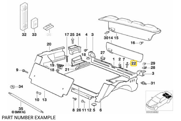 Genuine BMW Expanding Rivet - 51481915964