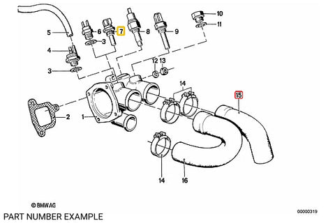 BMW Blue Coolant Temperature Sensor  - 13621709967