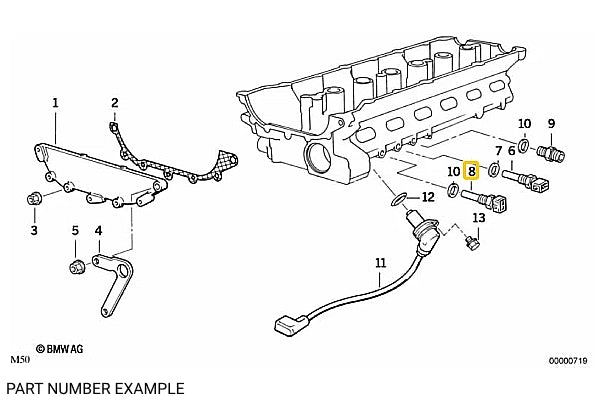 BMW Blue Coolant Temperature Sensor  - 13621709967
