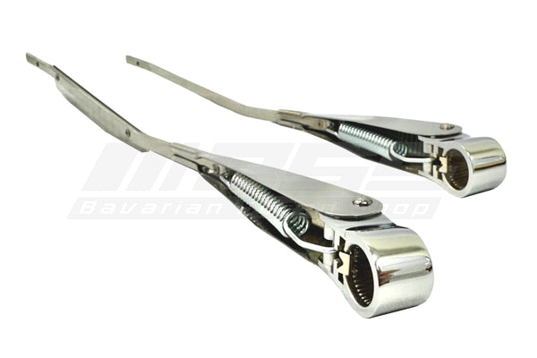 BMW 2002 Early Chrome Wiper Arm Set - 61618644142 / 61618644143