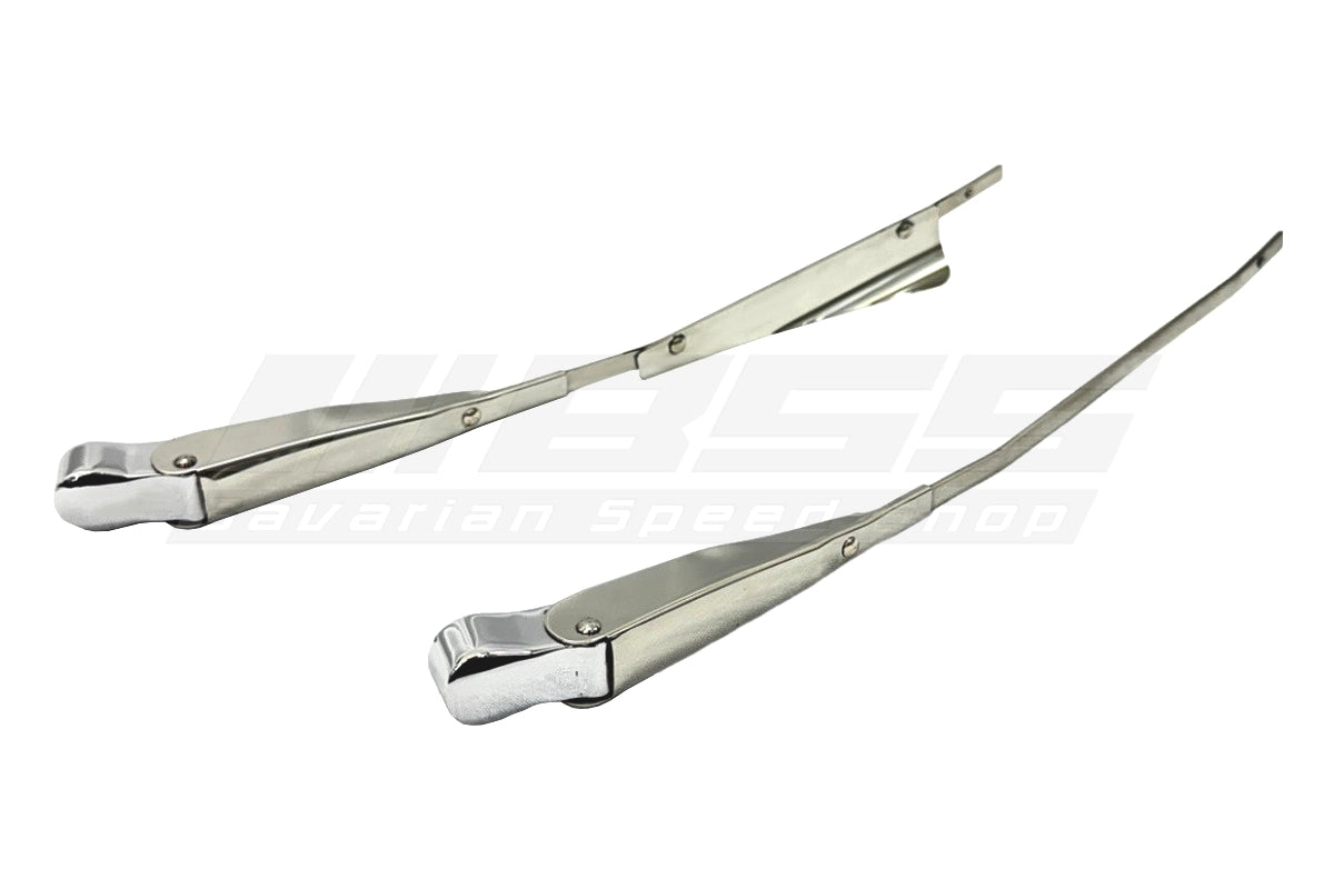BMW 2002 Early Chrome Wiper Arm Set - 61618644142 / 61618644143