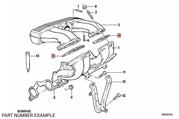 BMW Air Intake Manifold Gasket for M40 - 11611721346