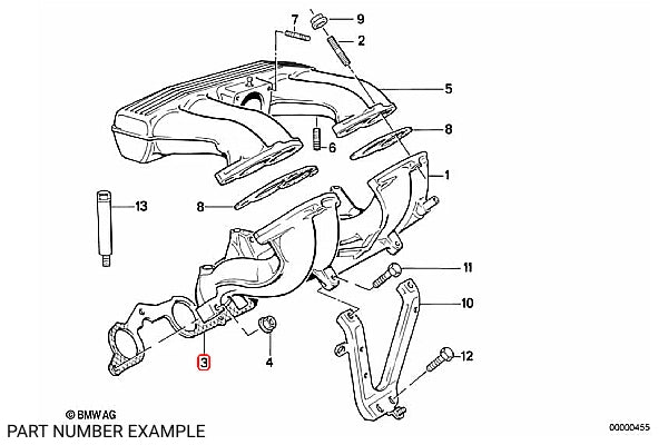 BMW Air Intake Manifold Gasket for M40 - 11611734683