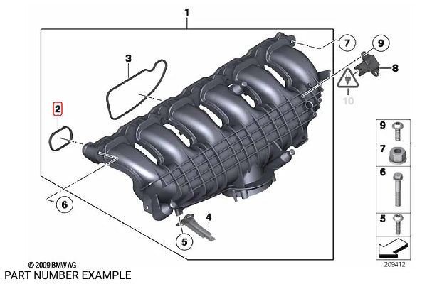 BMW Air Intake Manifold Set for N5x - 11617547242