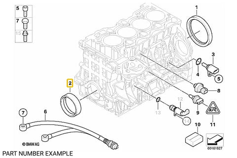 BMW Crankshaft Seal for N4x N5x - 11117547842 / 11117511395