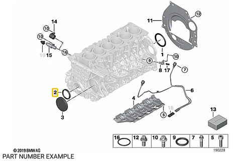BMW Crankshaft Seal for N4x N5x - 11117547842 / 11117511395