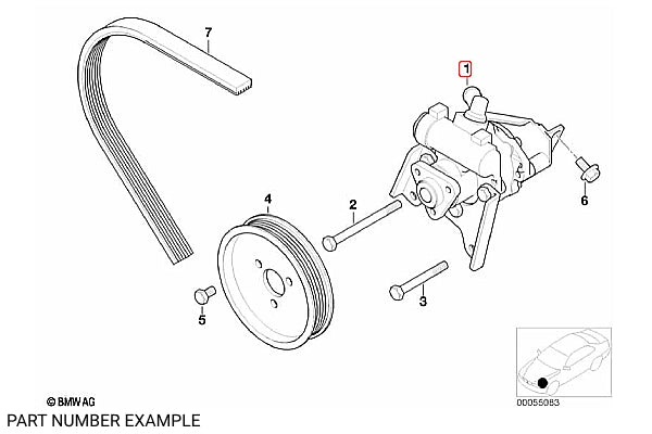 BMW E46 LF30 Power Steering Pump Seal Kit - 32416756582