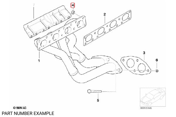 BMW Exhaust Manifold Nut M7 – 11721437202
