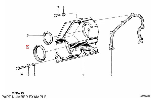 BMW Front Crankshaft Seal - 11141275466