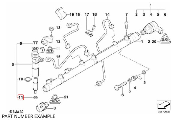 BMW Fuel Injector Seal Ring – 13532247156