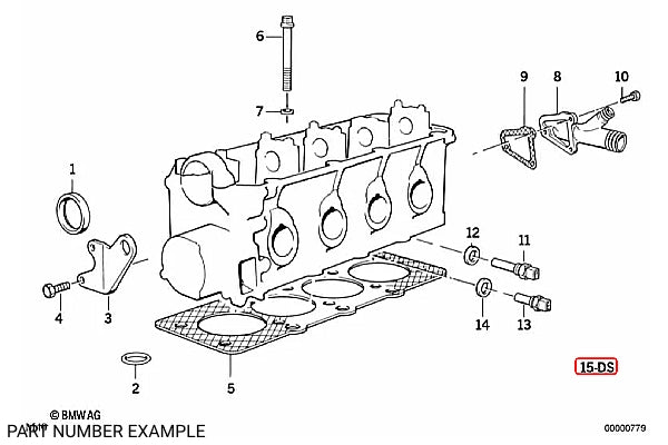 BMW Gasket Cylinder Head VRS Set for M40 - 11120007611
