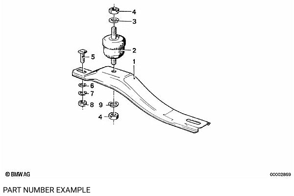BMW Manual & Auto Gearbox Rubber Mount - 23711109173