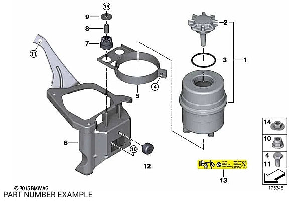BMW Power Steering Reservoir – 32411097164