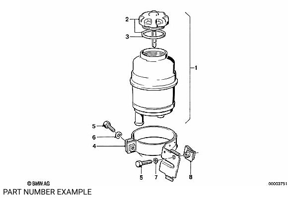 BMW Power Steering Reservoir – 32411097164