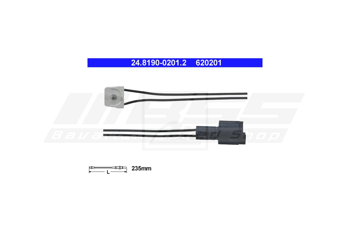ATE Front Caliper Brake Pad Wear Sensor for E30 - 34359058889