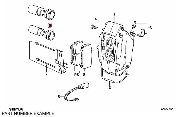 Genuine BMW Caliper Dust Cap Seal Kit - 34111162178