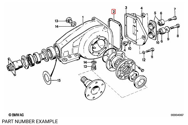 Genuine BMW Differential Gasket for E10 E21 - 33113604117