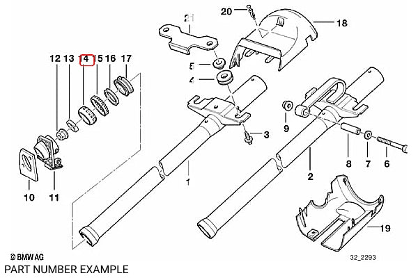 Genuine BMW Joint Ball Link for Steering Column E36, Z3 – 32311092847