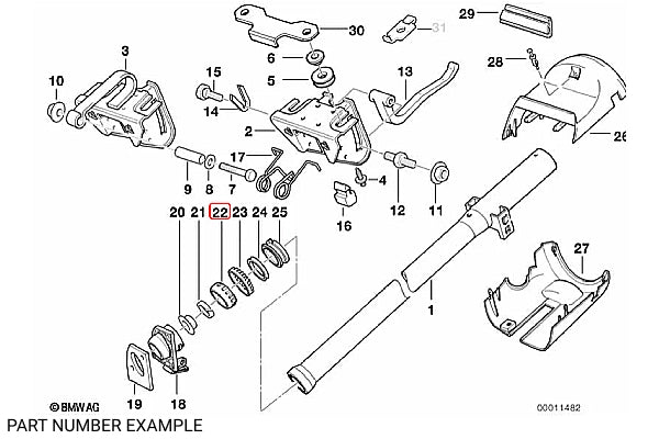 Genuine BMW Joint Ball Link for Steering Column E36, Z3 – 32311092847