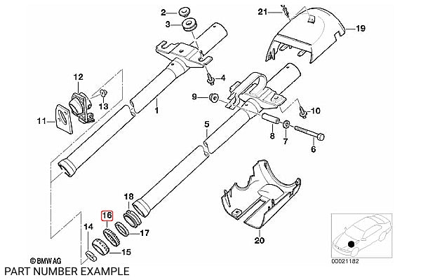 Genuine BMW Joint Link Pan for Steering Column E36, Z3 – 32311159764