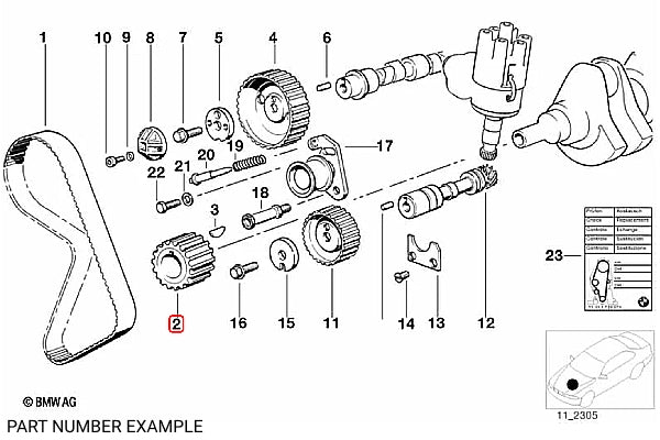 Genuine BMW M20 Crankshaft Timing Gear - 11211284940