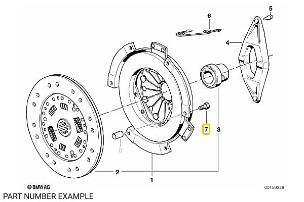 Genuine BMW ISA Bolt / Pressure Plate Bolt – 07129903984