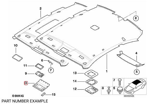 Genuine BMW Sunroof Motor Cover in Black for E46 – 51442699063