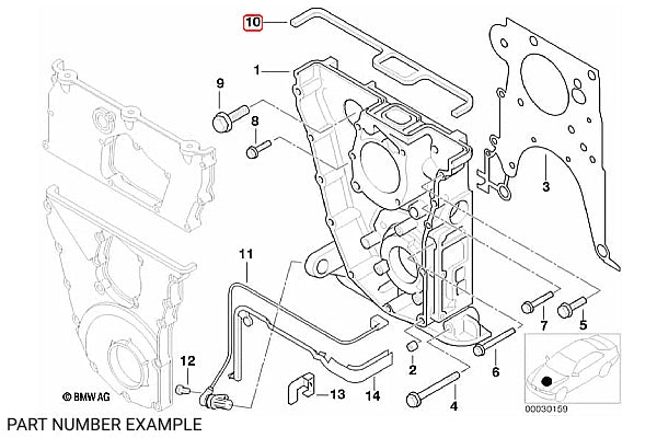 Genuine BMW Timing Cover Seal Strip for M42 M44 – 11141247849