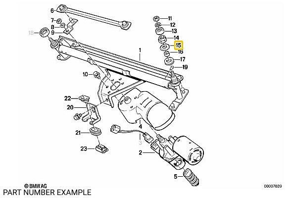 Genuine BMW Windscreen Wiper Washer - 61611353835