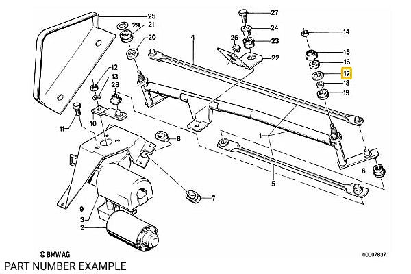 Genuine BMW Windscreen Wiper Washer - 61611353835