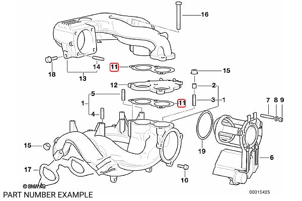 Intake Manifold Steel Gasket Set for M43 M44 - 11611247478