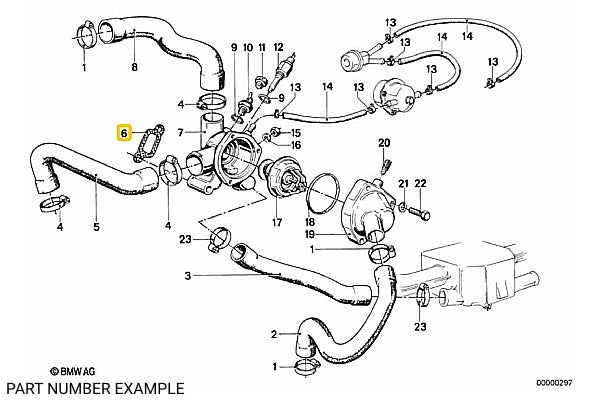 Thermostat Housing Gasket for M20 - 11531722692