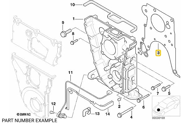 Timing Case Gasket for M42 - 11141734363