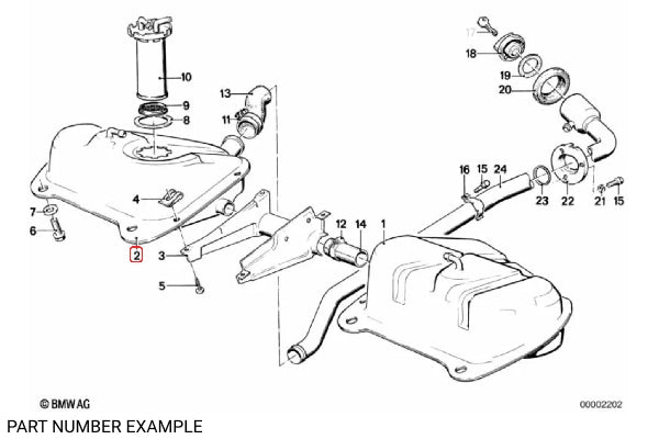 BMW E21 Right Hand Fuel Tank - 16111120200