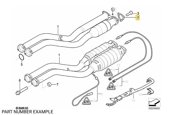 BMW Elring Exhaust Manifold Gasket for S54 – 18307830674