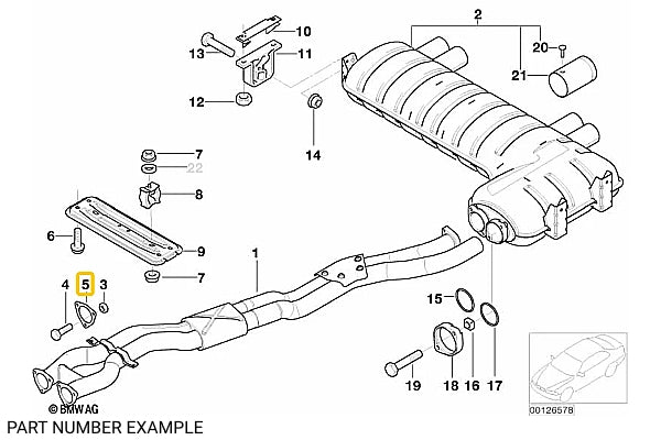BMW Elring Exhaust Manifold Gasket for S54 – 18307830674