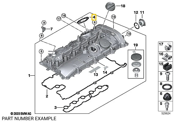 BMW High Pressure Fuel Pump Gasket for B46 B48 B58 - 11128633750