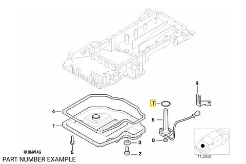 Engine Oil Level Sensor Gasket - 12611744292