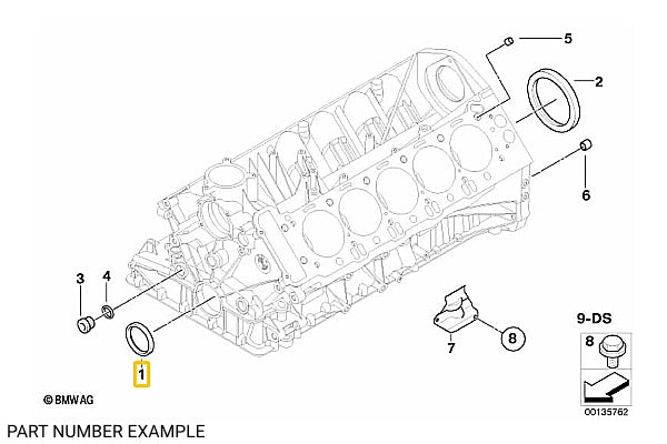 Front Crankshaft Seal for S65 S85 - 11217838072