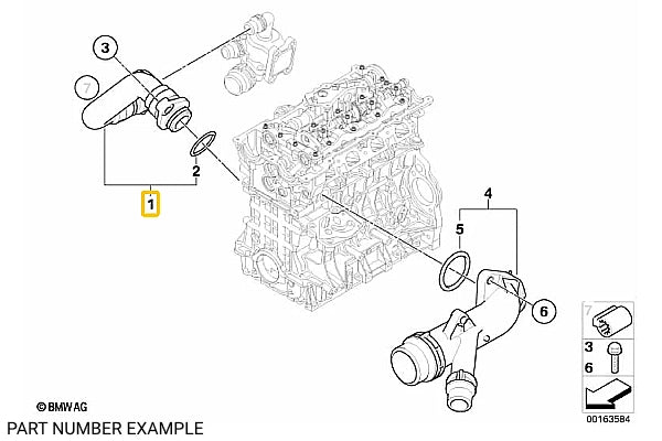 Radiator Coolant Hose for N46 - 11537572159