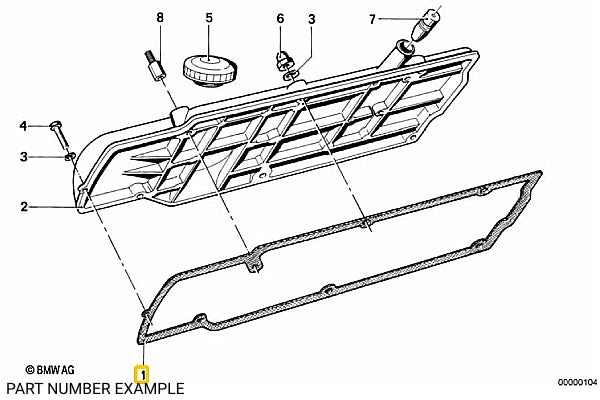 Valve Cover Gasket for M10 - 11121734215