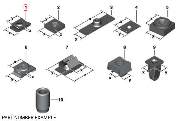 Genuine BMW Body Nut ST4.8-9 – 07129904150