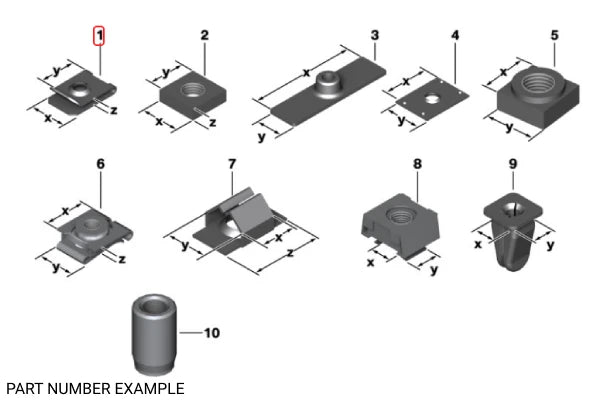 Genuine BMW Body Nut ST4.8-4 - 07129904224